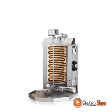 Gyros grill electric motor on top 4 heating zones