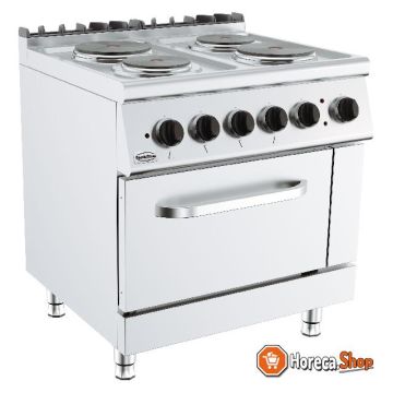 Base 700 kooktafel elektrisch 4 pl. el. oven