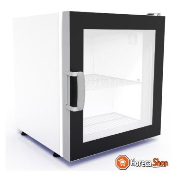 Countertop glass door freezer for ice cream