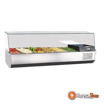 Refrigerated counter top 6x 1 3 gn