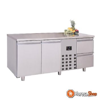 700 refrigerated counter 2 doors and 2 drawers monoblock