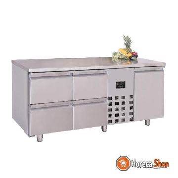 700 refrigerated counter 1 door and 4 drawers monoblock