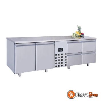 700 refrigerated counter 2 doors and 4 drawers monoblock