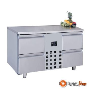 700 refrigerated counter 4 drawers monoblock