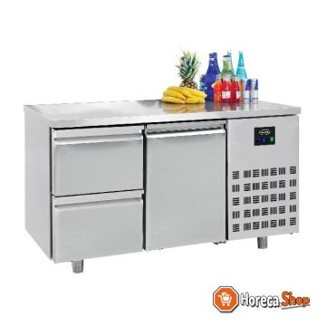 700 refrigerated counter 1 door 2 drawers