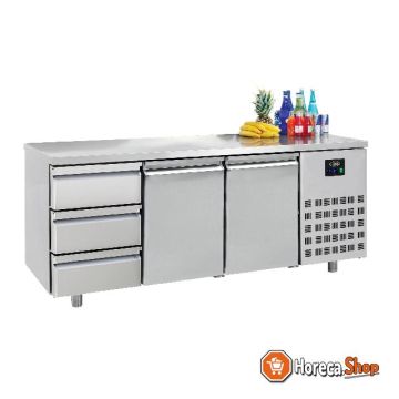 700 refrigerated counter 2 doors 3 drawers