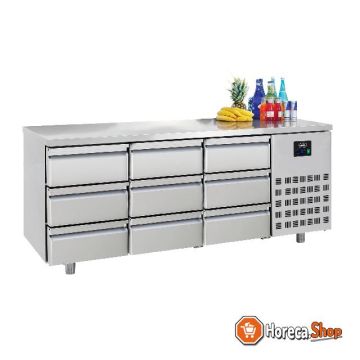 700 refrigerator bench 9 drawers