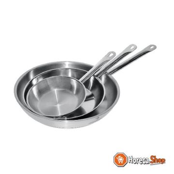 Frying pan stainless steel ø28 3.1l