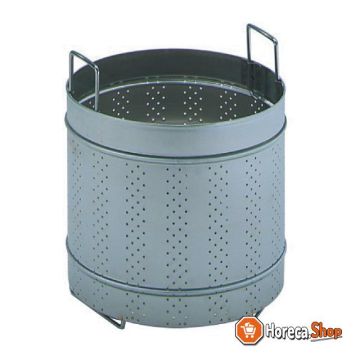 Perforated round basket for cooking kettle 60 liters