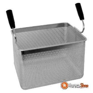 Pasta cooker basket with 2 handles