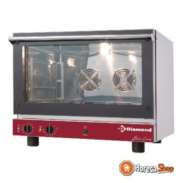 Electric convection oven, 4x 600x400 mm manual humidifier