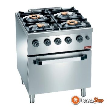 Gas stove 4 burners, on gas oven gn 2 1