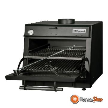 Charcoal oven bbq, gn 1 1 (60 kg   h)   black