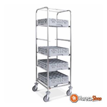 Trolley 5 levels for dishwasher baskets 500x500 mm