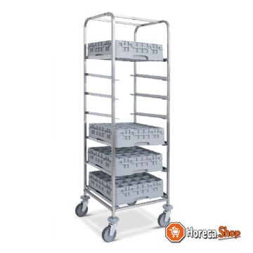 Trolley 7 levels for dishwasher baskets 500x500 mm