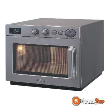 Professional mechanical microwave oven gn 2 3 in stainless steel, 1850 w (26l)