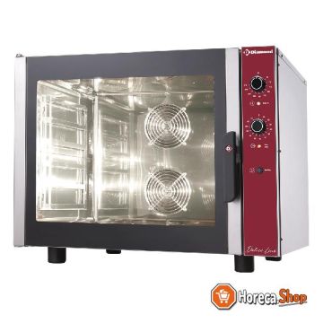 Electric convection oven 6x 600x400 mm manual humidifier