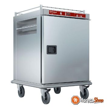 Heated trolley for meals, 10 gn 2 1, controlled humidification.