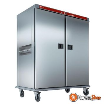 Heated trolley for meals, 40 gn 2 1, controlled humidification.