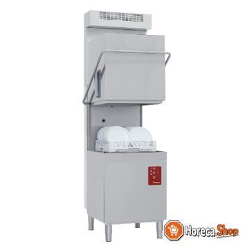 Dishwasher with hood, basket 500x500 mm condenser vapor recovery unit