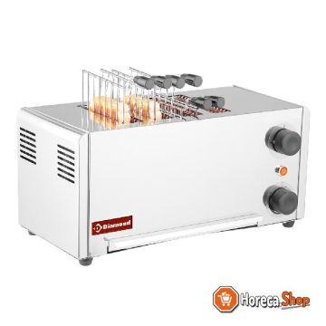 Elektrischer toaster (croque-monsieur), 4 zangen  edelstahl
