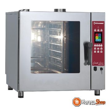 Touch screen oven gas steam   convection oven, 7x gn 1 1 - auto-cleaning