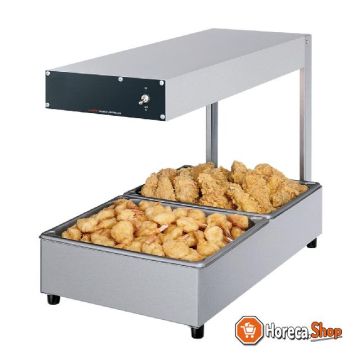 Food warmer table model, infrared, tub gn 1 1