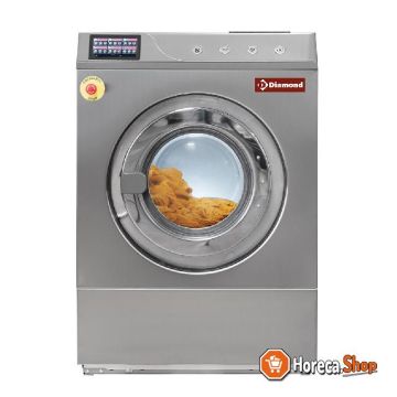 Washing machine with floor mounting  stainless steel  11 kg with touch screen