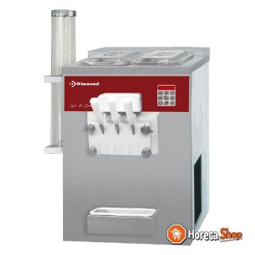 Soft ice-cream machine, 2 flavors 1 mixture, 13.5 kg   h, air condenser