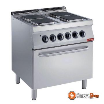 Electric stove 4 square plates, electric oven gn 2 1