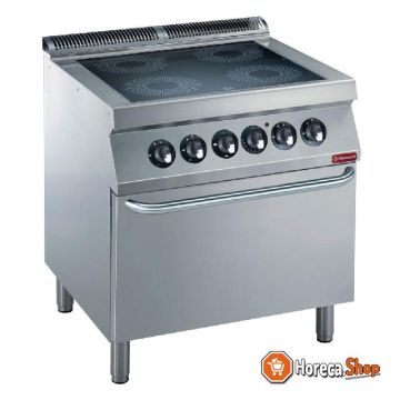 Electric stove 4 vitroceramic plates, electric oven gn 2 1