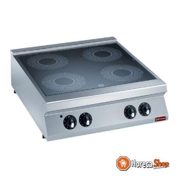 Electric vitroceramic stove 4 zones -top-