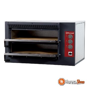 Electric pizza oven, 2 chambers