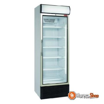 Ventilated positive t ° showcase 500 liters, with light box