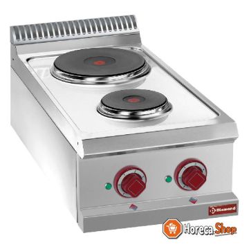 Electric hob 2 round plates -top-