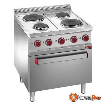 Electric stove 4 plates on electric oven gn 2 1 and grill
