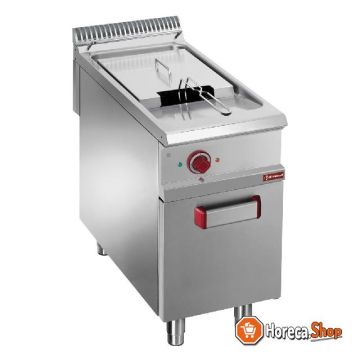 Electric fryer with 1 bowl 21 lit. on closed cupboard