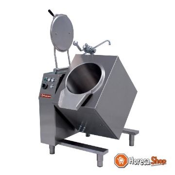 Electric tilting cooking kettle 50 liters, indirect heating
