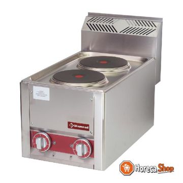 Electric cooking stove 2 plates, -top-