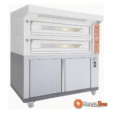 Electric heating cabinet for ovens on wheels with humidifier