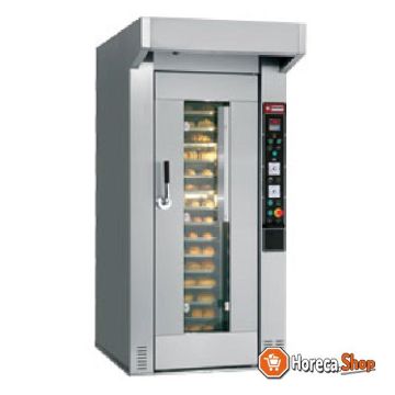 Oven for bakery and confectionery, revolving, 15 or 18 lev. (450x650 mm or 500x700 mm)
