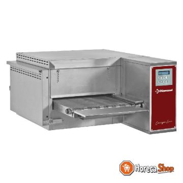 Ventilated electric tunnel oven, width 400 mm