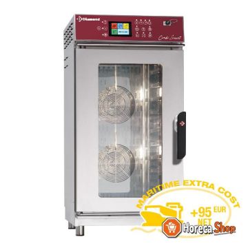 Electric oven steam   convection oven, 11x gn1   1 touch screen auto-cleaning