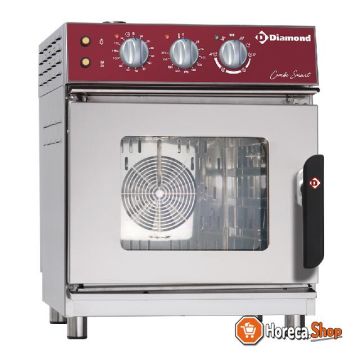 Electric oven steam   convection oven, 4x gn2   3 mechanical