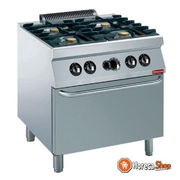 Stove 4 fires 5.5 kw, gas oven gn 2 1