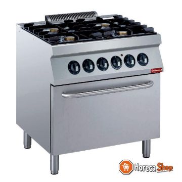 Stove 4 fires 5.5 kw, electric oven gn 2 1