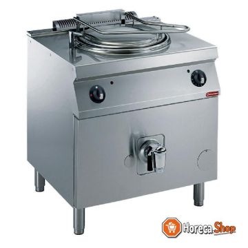 Bouilloire de cuisson à gaz ronde, 60 litres, chauffage direct, sur socle