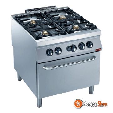 Gas stove 4 burners, gas oven gn 2 1
