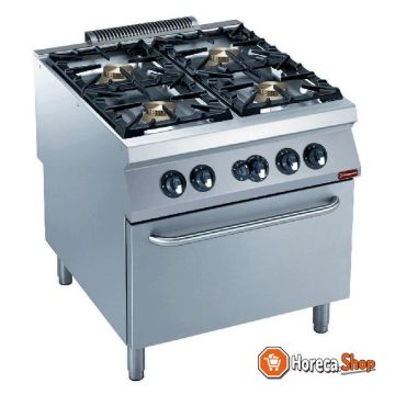 Gas stove 4 burners, gas oven gn 2 1  power