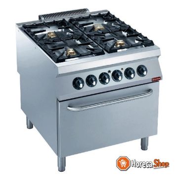 Gas stove 4 burners, electric oven gn 2 1